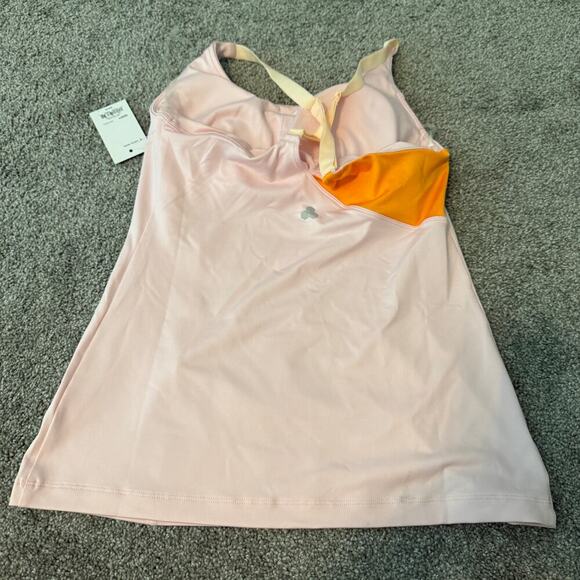 NWT Tek Gear Light Pink Lattice Workout Top Size Small - Picture 4 of 5